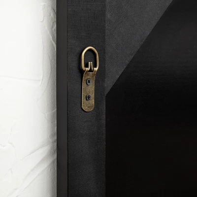 24" X 30" Wood And Brass Wall Mirror Blue - Opalhouse™ Designed With Jungalow™ - Image 3