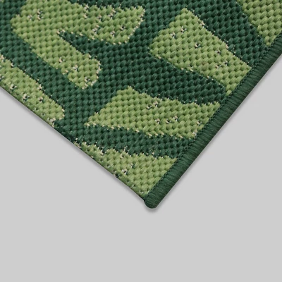 5'x7' Tonal Outdoor Rug Green - Opalhouseā¢