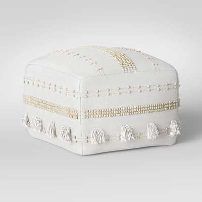 Lory Pouf Textured White - Opalhouse⢠- Image 2