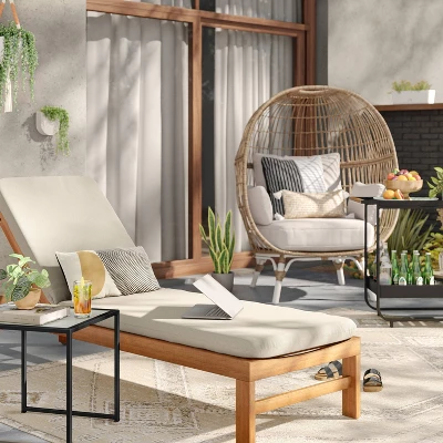 7' X 10' Sunset Moroccan Tapestry Woven Outdoor Rug Light Brown - Opalhouseā¢