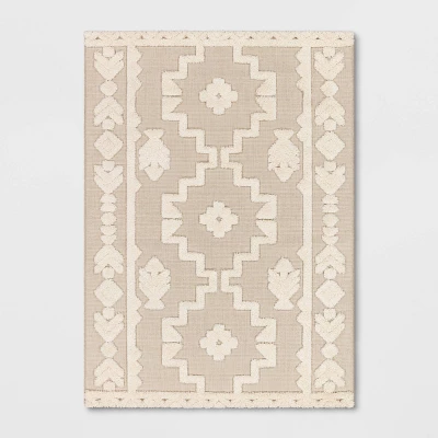 Outdoor Rug Tufted Cream - Opalhouse⢠- Image 5