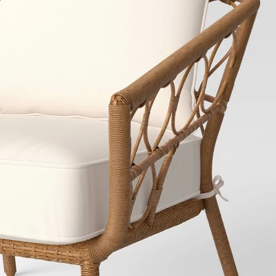 2pc Britanna Outdoor Patio Chairs, Club Chairs Natural - Opalhouse⢠- Image 3