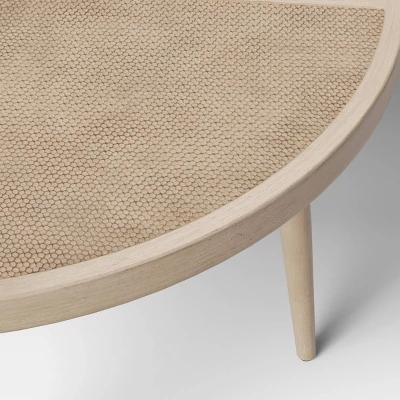 Leona 46" Round Crushed Bamboo Stamped Steel Top Patio Dining Table - Opalhouse⢠- Image 2