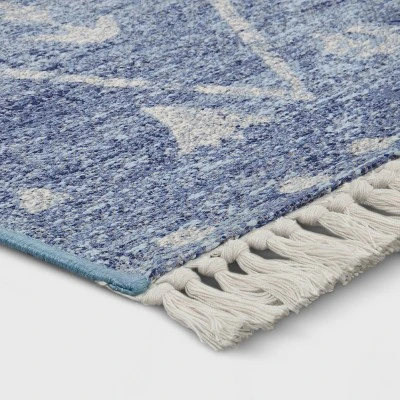 7'x10' Tapestry Rectangular Woven Outdoor Area Rug Blue - Opalhouse⢠- Image 2
