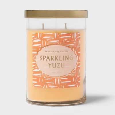 Lidded Glass Jar Candle Sparkling Yuzu - Opalhouse⢠- Image 4