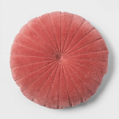 Quilted Velvet Round Throw Pillow - Opalhouse⢠- Image 6