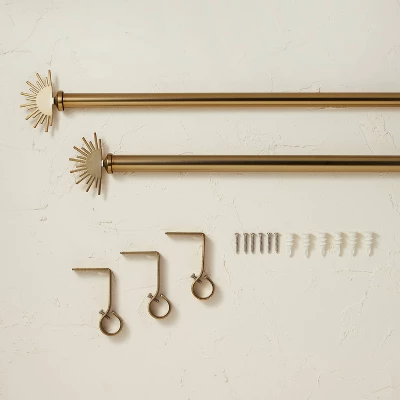 Sunrise Curtain Rod Brass - Opalhouse™ Designed With Jungalow™ - Image 3