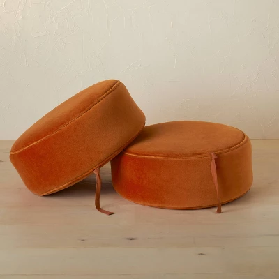 Olivia Round Pouf Rust - Opalhouse™ Designed With Jungalow™ - Image 4