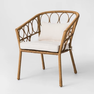 Britanna 3pc Patio Bistro Set Natural/Linen - Opalhouse⢠- Image 2