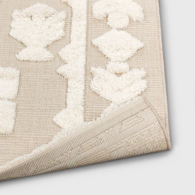 Outdoor Rug Tufted Cream - Opalhouse⢠- Image 2