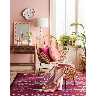 Lily Rattan Armchair With Metal Legs - Assembly Required - Opalhouse⢠- Image 4