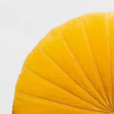 Quilted Velvet Round Throw Pillow - Opalhouse⢠- Image 3