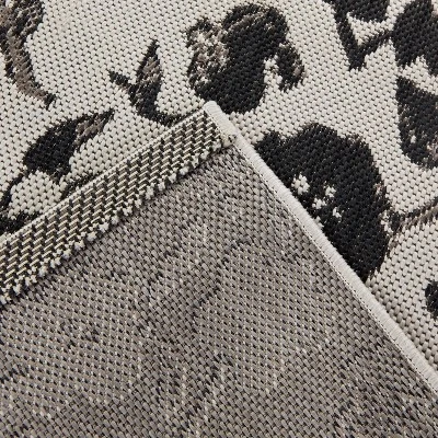 Floral Outdoor Rug Black - Opalhouse⢠- Image 2