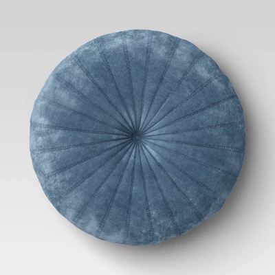 Quilted Velvet Round Throw Pillow - Opalhouse⢠- Image 5