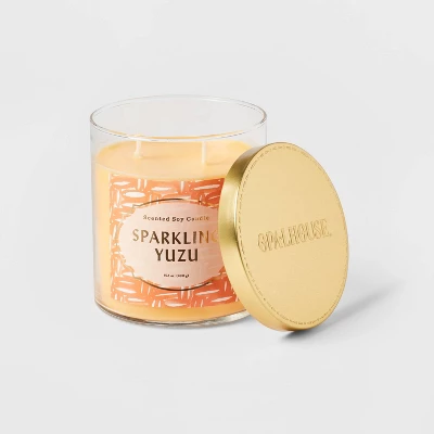 Lidded Glass Jar Candle Sparkling Yuzu - Opalhouse⢠- Image 2